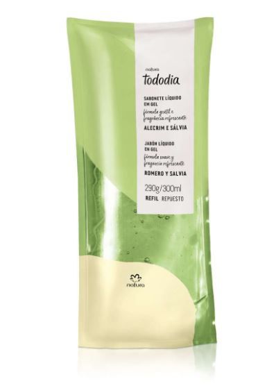 Refil Sabonete Líquido em Gel Alecrim e Sálvia