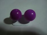 Brinco Bola Degradê Roxo