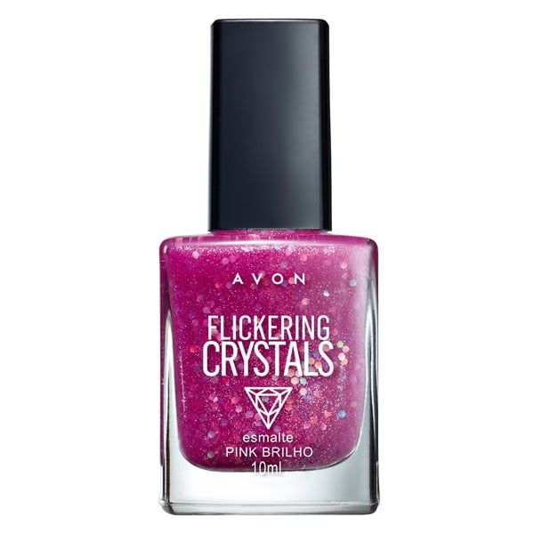 Esmalte Flickering Crystals  Pink Brilho