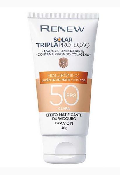 Protetor Solar Facial FPS50 com Cor Clara