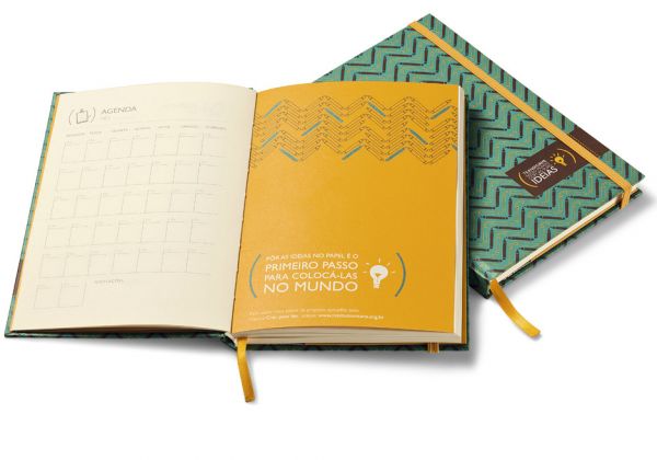 Caderno Pautado com Elástico