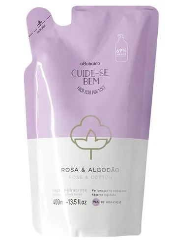 Refil Hidratante Corporal Rosa e Algodão