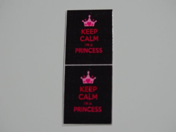 Adesivo Tatuagem para Unhas Keep Calm I'm a Princess