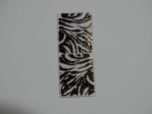 Adesivo para Unhas Cromado Zebra