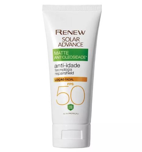 Renew Protetor Solar Matte Sem Cor FPS 50