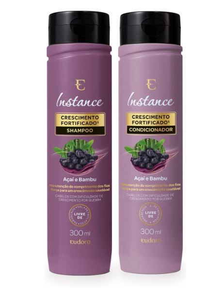 Combo Shampoo + Condicionador Instance Açaí e Bambu