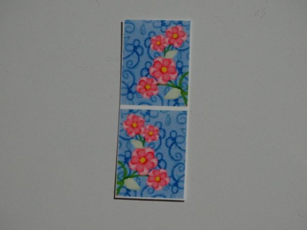 Adesivo Tatuagem para Unhas Flores Rosa/Azul