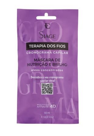 Sachet Máscara De Nutrição Siàge Terapia dos Fios Cronograma Capilar