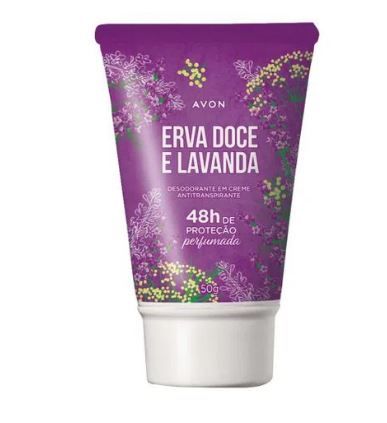 Desodorante em Creme com Aplicador Erva Doce e Lavanda