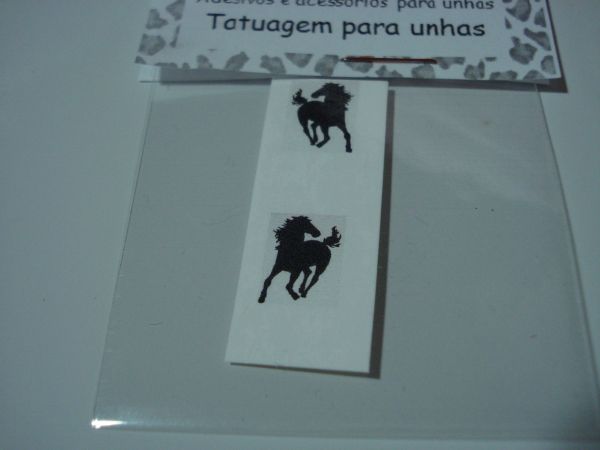 Adesivo Tatuagem para Unhas Cavalo