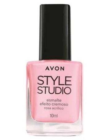 Esmalte Efeito Cremoso Rosa Acrílico