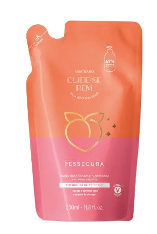 Refil Loção Hidratante Corporal Pessegura