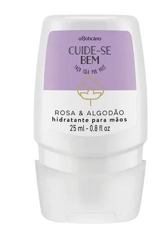 Creme Hidratante para Mãos Rosa e Algodão