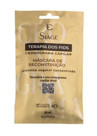 Sachet Máscara De Reconstrução Siàge Terapia dos Fios Cronograma Capilar