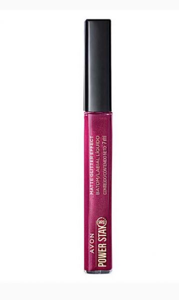 Batom Líquido Matte Glitter Effect Power Stay Malva Luminoso