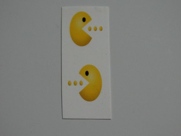 Adesivo Tatuagem para Unhas Pac Man